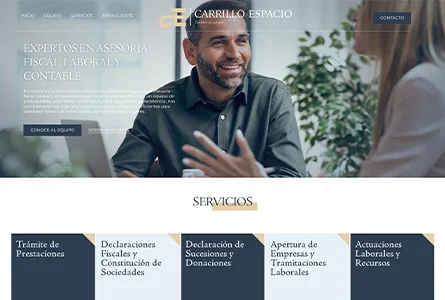 inicio web gestoría carillo